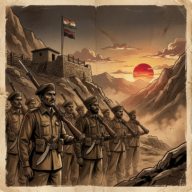 Gorkha soldiers during 1947 partition